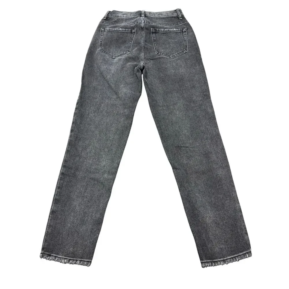 PacSun Jeans Women's Size 24 (25x27)‎ Black Button Fly Ultra High Rise Slim Worn